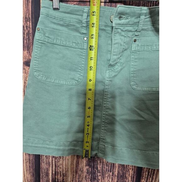 Boden Womens Estella Denin Skirt Sz 2 Green Mini Preppy - Picture 4 of 7